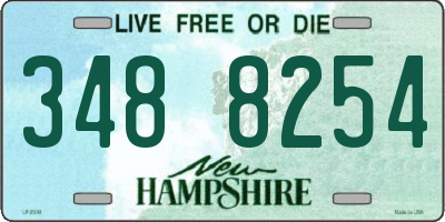 NH license plate 3488254