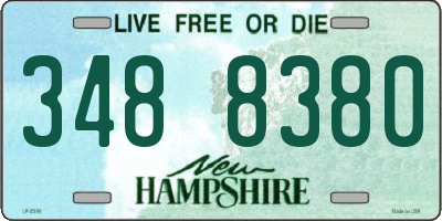 NH license plate 3488380
