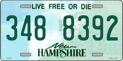NH license plate 3488392