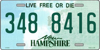 NH license plate 3488416