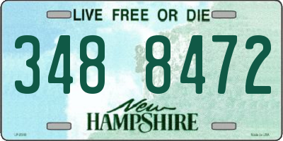 NH license plate 3488472