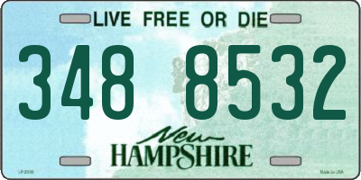 NH license plate 3488532