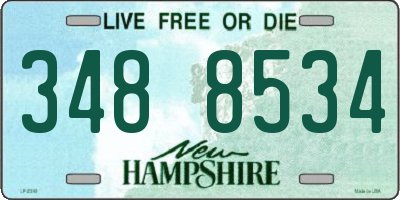 NH license plate 3488534