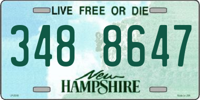 NH license plate 3488647