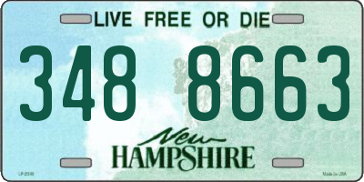 NH license plate 3488663