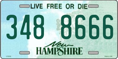 NH license plate 3488666
