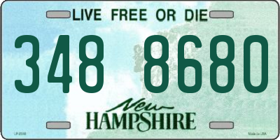 NH license plate 3488680