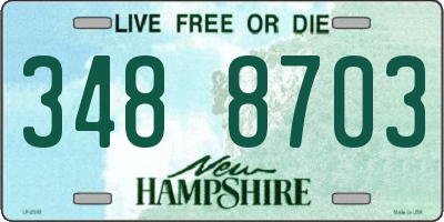NH license plate 3488703