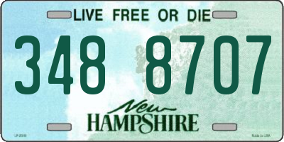 NH license plate 3488707