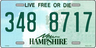 NH license plate 3488717