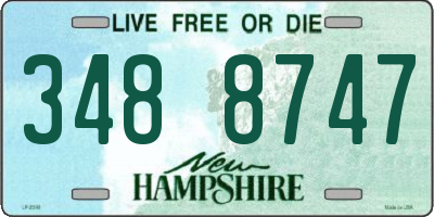 NH license plate 3488747