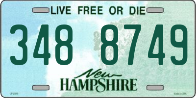 NH license plate 3488749