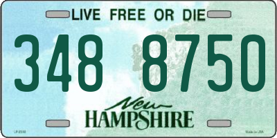 NH license plate 3488750