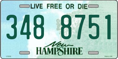 NH license plate 3488751