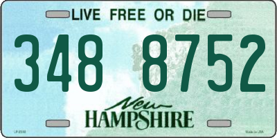 NH license plate 3488752