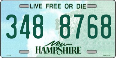 NH license plate 3488768