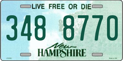 NH license plate 3488770