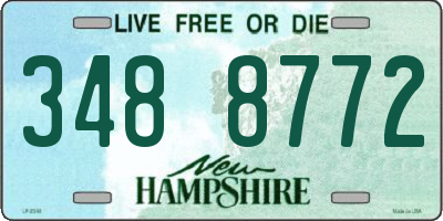 NH license plate 3488772