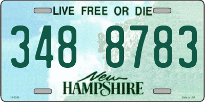 NH license plate 3488783
