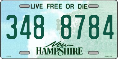 NH license plate 3488784