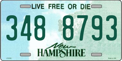 NH license plate 3488793