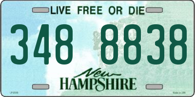 NH license plate 3488838