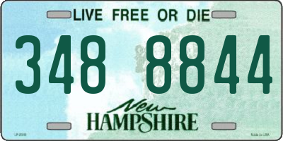 NH license plate 3488844
