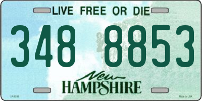 NH license plate 3488853