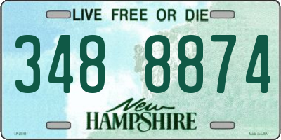 NH license plate 3488874