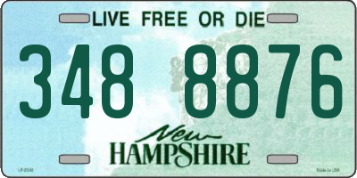 NH license plate 3488876
