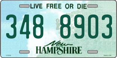 NH license plate 3488903