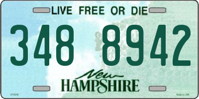 NH license plate 3488942
