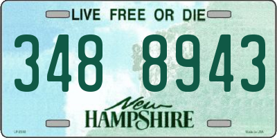 NH license plate 3488943
