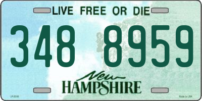 NH license plate 3488959