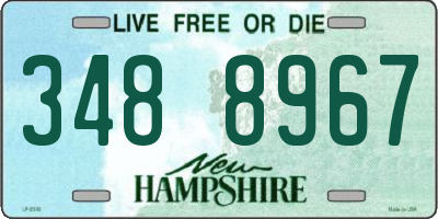 NH license plate 3488967