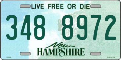 NH license plate 3488972