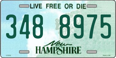 NH license plate 3488975