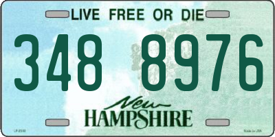 NH license plate 3488976
