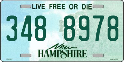 NH license plate 3488978