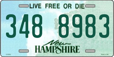 NH license plate 3488983