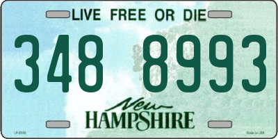 NH license plate 3488993