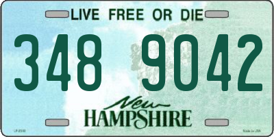 NH license plate 3489042
