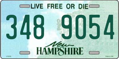 NH license plate 3489054