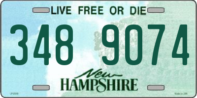 NH license plate 3489074