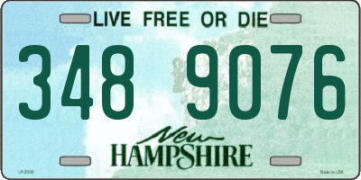 NH license plate 3489076