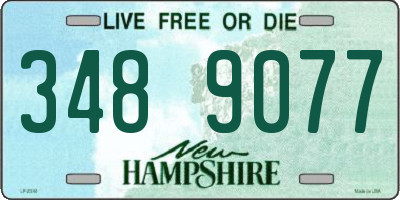 NH license plate 3489077