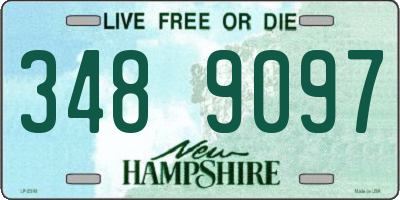 NH license plate 3489097