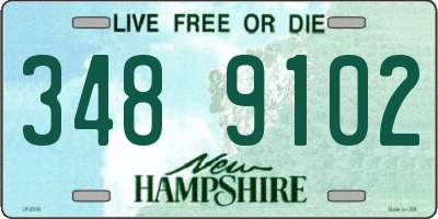 NH license plate 3489102