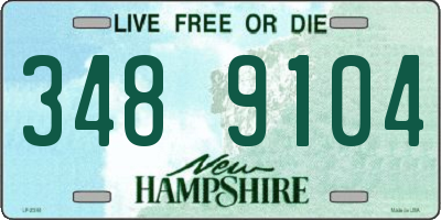 NH license plate 3489104