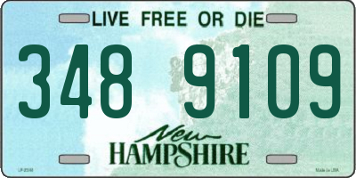 NH license plate 3489109